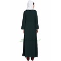 Embroidered Umbrella abaya- Bottle Green Embroidered Umbrella abaya- Bottle Green